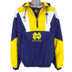 Starter - Notre Dame Fighting Irish Pullover Hooded Jacket 1990s X-Large Vintage Retro Football