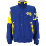 Starter - Michigan Wolverines Zip & Button-Up Jacket 1990s Small Vintage Retro