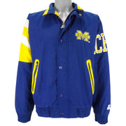 Starter - Michigan Wolverines Zip & Button-Up Jacket 1990s Small Vintage Retro