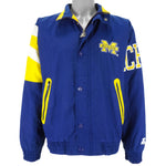 Starter - Michigan Wolverines Zip & Button-Up Jacket 1990s Small Vintage Retro