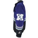 NFL (Logo Athletic) - Dallas Cowboys 1/4 Zip & Button jacket 1990s Large Vintage Retro Football 