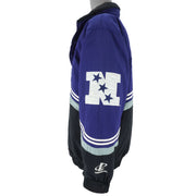NFL (Logo Athletic) - Dallas Cowboys 1/4 Zip & Button jacket 1990s Large Vintage Retro Football 