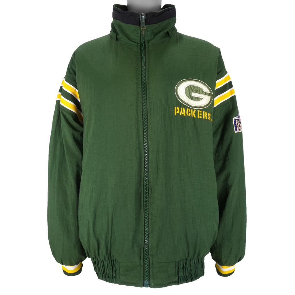 NFL (Pro Player) - Green Bay Packers Reversible Warm Jacket 1990s XX-Large Vintage Retro Football