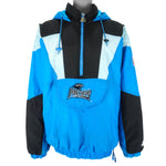 Starter - Carolina Panthers 1/2 Zip Hooded Jacket 1990s X-Large