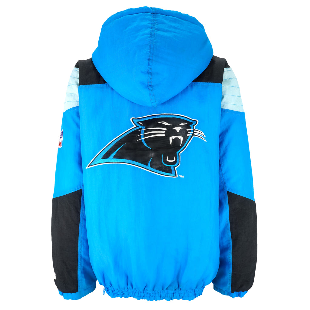 Starter - Carolina Panthers 1/2 Zip Hooded Jacket 1990s X-Large Vintage Retro Football