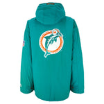 Starter - Miami Dolphins Zip-Up Hooded Jacket 1990s X-Large Vintage Retro Football