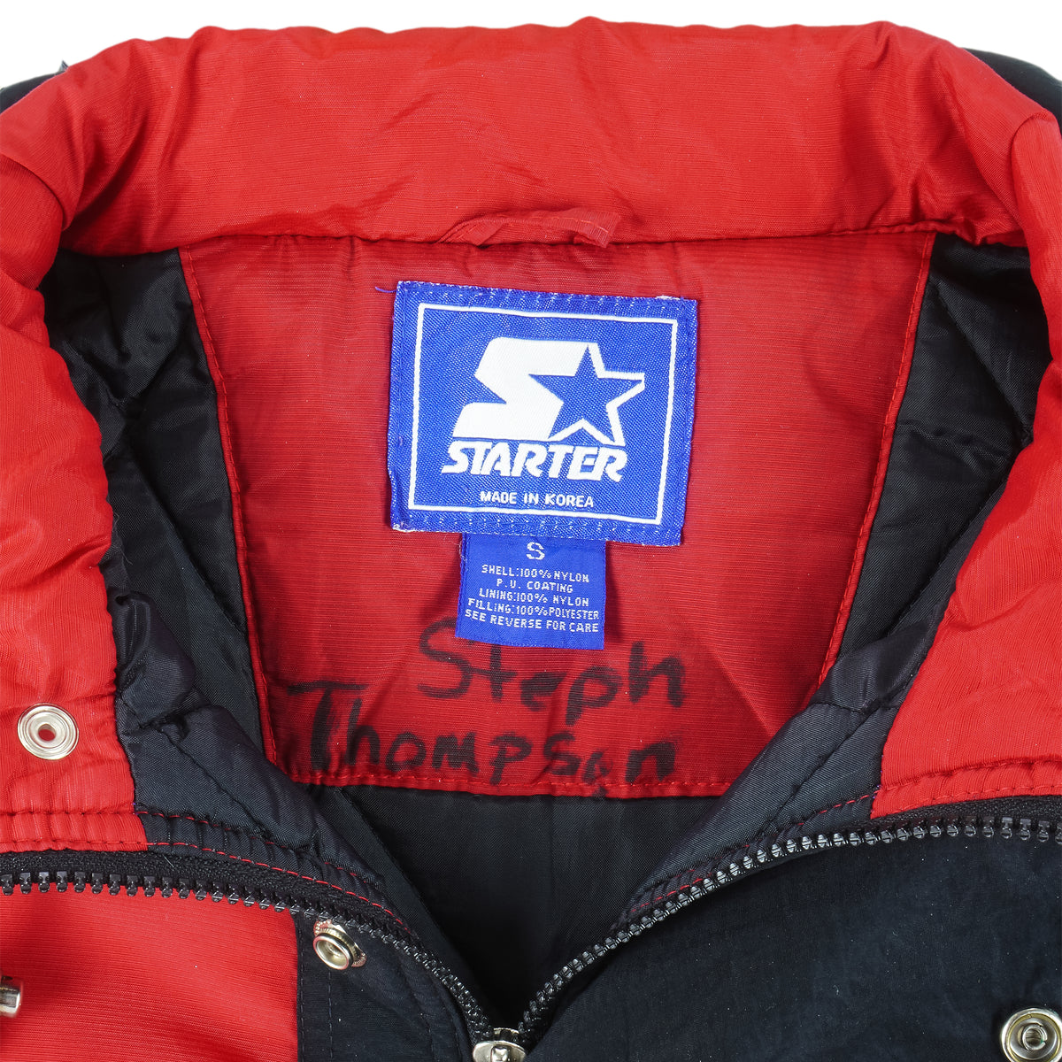 Starter - Nebraska Huskers 1/2 Zip Hooded Jacket 1990s Small Vintage Retro