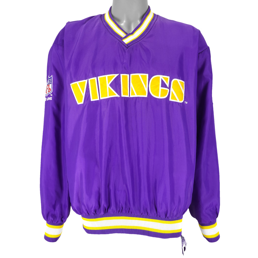 Starter - Minnesota Vikings Pullover Windbreaker 1990s Medium Vintage Retro Football