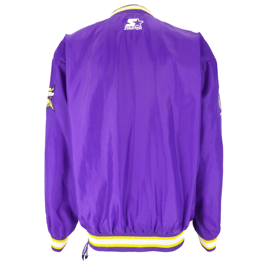 Starter - Minnesota Vikings Pullover Windbreaker 1990s Medium Vintage Retro Football