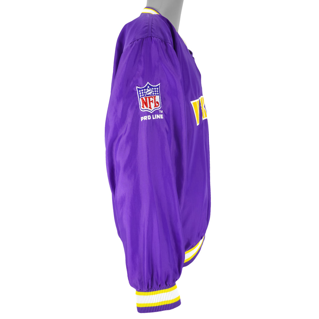 Starter - Minnesota Vikings Pullover Windbreaker 1990s Medium Vintage Retro Football