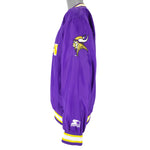 Starter - Minnesota Vikings Pullover Windbreaker 1990s Medium Vintage Retro Football