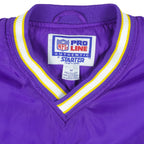 Starter - Minnesota Vikings Pullover Windbreaker 1990s Medium Vintage Retro Football