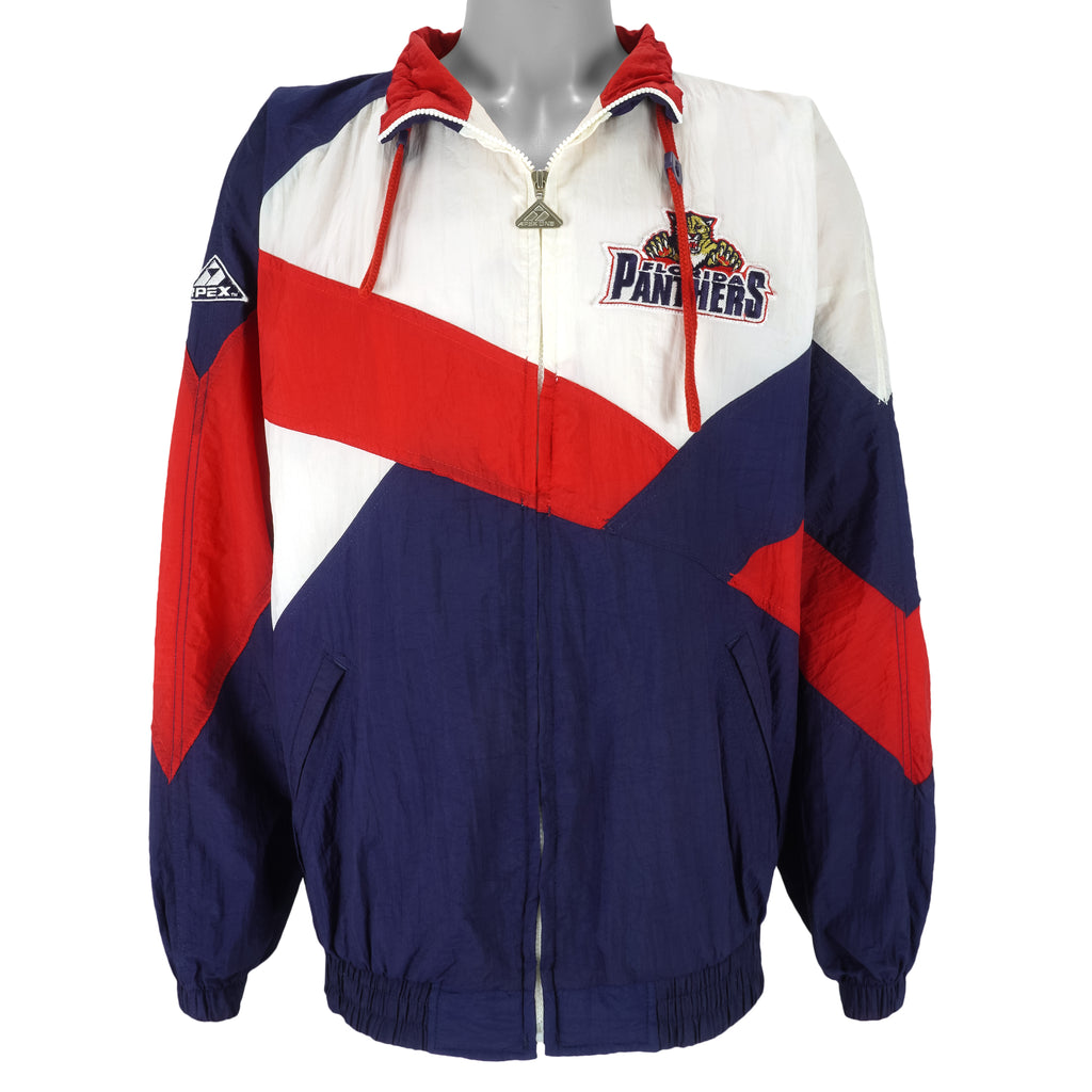 NHL (Apex One) - Florida Panthers Big Logo Windbreaker 1990s X-Large Vintage Retro Hockey