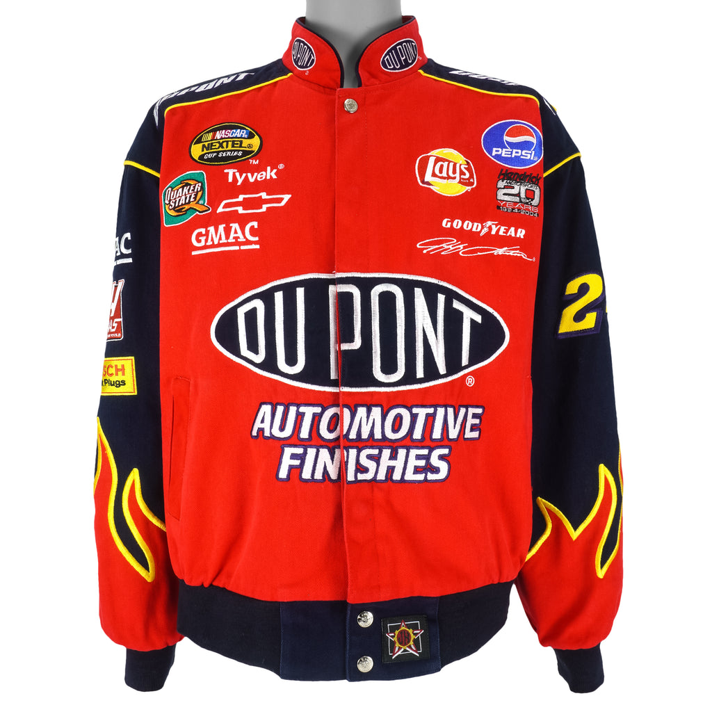 NASCAR (Chase) - Dupont - Jeff Gordon #24 Racing Jacket 1990s Large Vintage Retro