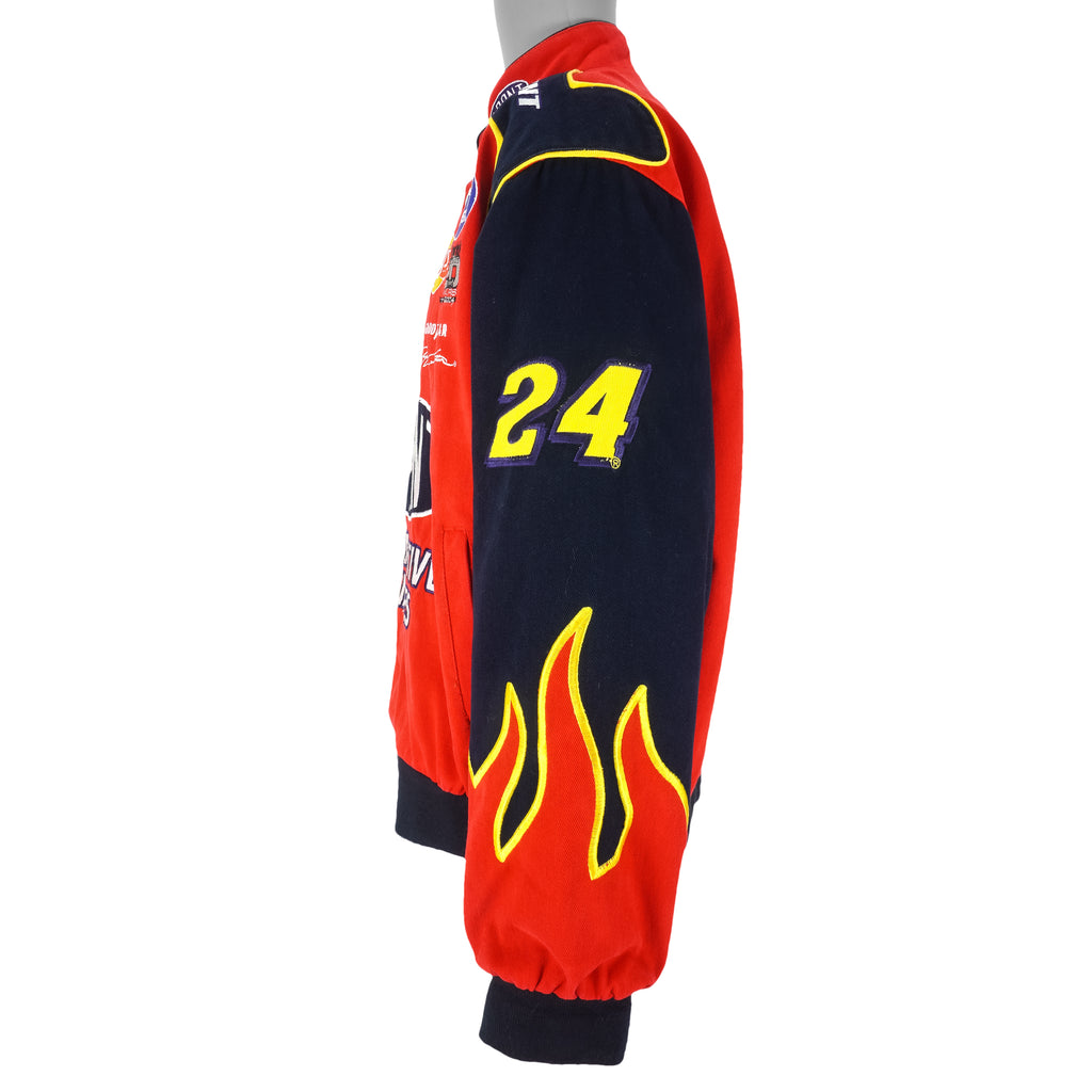 NASCAR (Chase) - Dupont - Jeff Gordon #24 Racing Jacket 1990s Large Vintage Retro