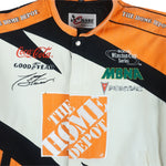 NASCAR - White & Orange The Home Depot Racing Jacket 1990s XX-Large Vintage Retro