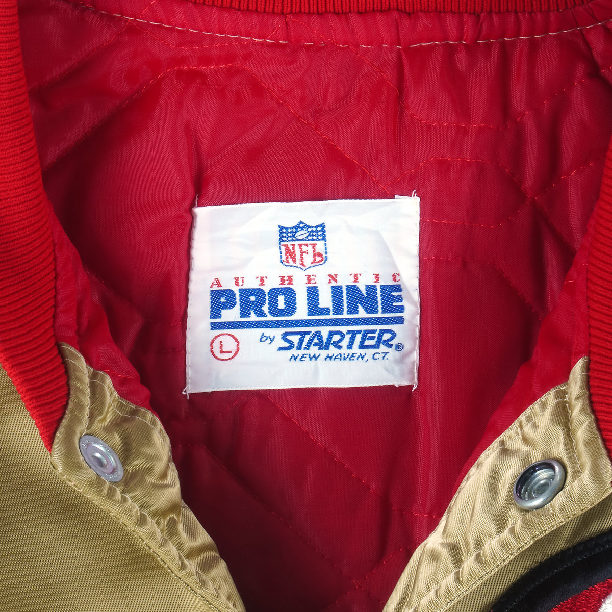 Starter - San Francisco 49ers Satin Jacket 1990s Large Vintage Retro Football
