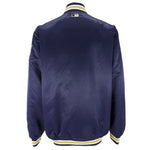 MLB (Marjestic) - Milwaukee Brewers Spell-Out Satin Jacket 1990s Large Vintage Retro Baseball