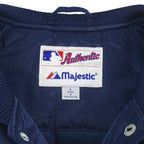 MLB (Marjestic) - Milwaukee Brewers Spell-Out Satin Jacket 1990s Large Vintage Retro Baseball