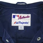 MLB (Marjestic) - Milwaukee Brewers Spell-Out Satin Jacket 1990s Large Vintage Retro Baseball