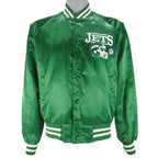 NFL (Chalkline) - New York Jets Button-Up Jacket 1990s Medium Vintage Retro Football