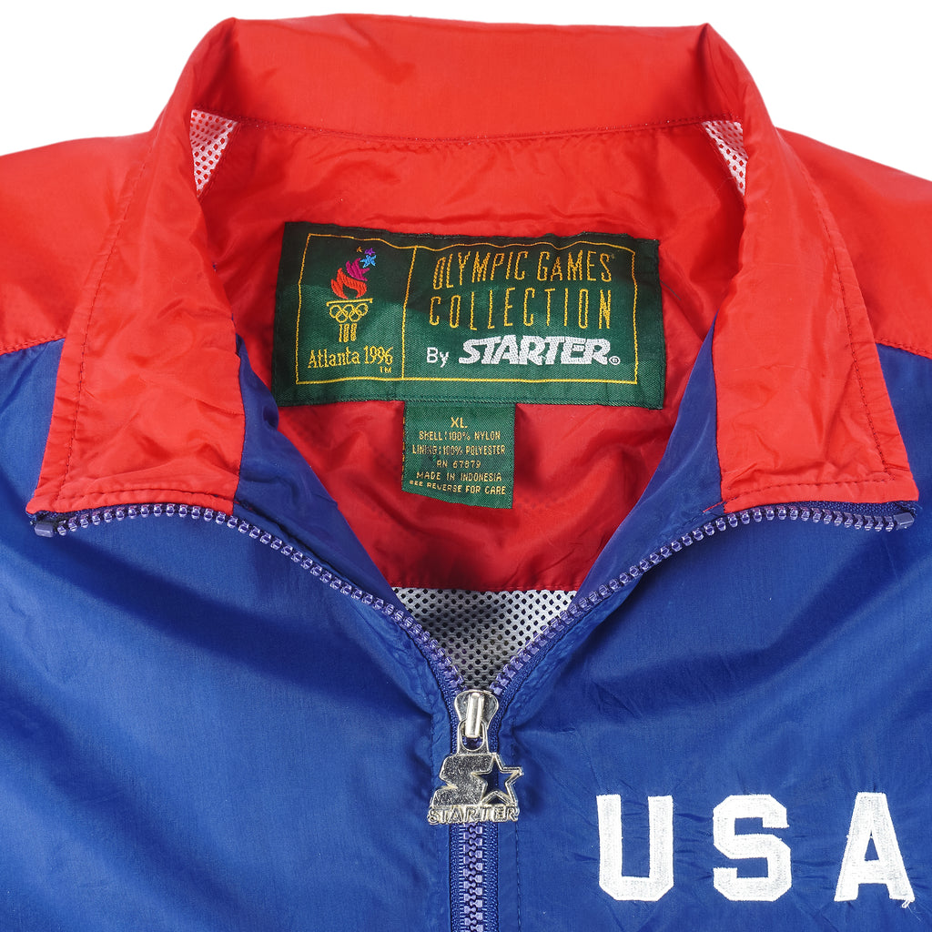 Starter - Olympic Games, USA Windbreaker 1996 X-Large Vintage Retro