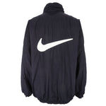Nike - Black & Green Big Logo Reversible Jacket 1990s XX-Large