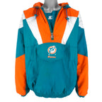Starter - Miami Dolphins Hooded Jacket 1990s X-Large Vintage Retro Football