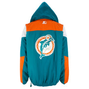 Starter - Miami Dolphins Hooded Jacket 1990s X-Large Vintage Retro Football