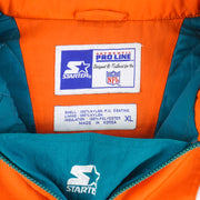 Starter - Miami Dolphins Hooded Jacket 1990s X-Large Vintage Retro Football