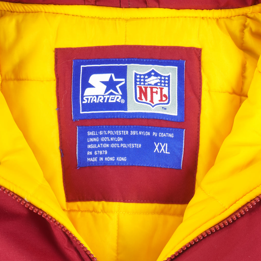 Starter - Washington Redskins Hooded Jacket 1990s XX-Large Vintage Retro Football