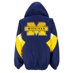 Starter - Michigan State Wolverines Pullover Hooded Jacket 1990s X-Large Vintage Retro Football College