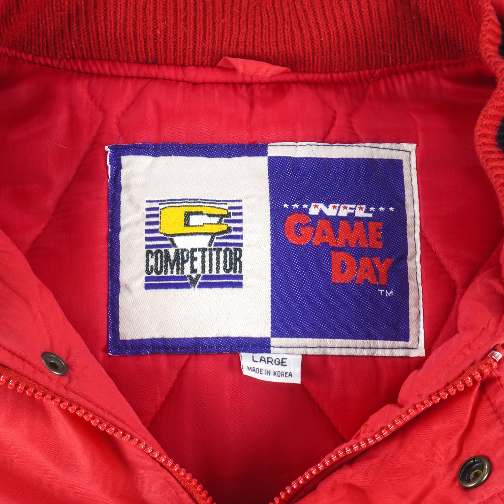 NFL (Competitor) - San Francisco 49ers Hooded Jacket 1990s Large Vintage Retro Football