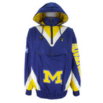 NCAA (Lee) - Michigan Big Spell-Out Hooded Jacket 1990s X-Large Vintage Retro College