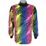 Umbro - Multicolor Patterned Turtleneck Sweatshirt 1990s Large