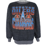 NFL (Tultex) - Houston Oilers, AFC Champions Sweatshirt 1993 X-Large