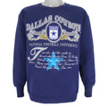 NFL (Nutmeg) - Dallas Cowboys Crew Neck Sweatshirt 1990s Large Vintage Retro Football