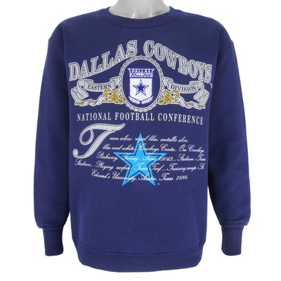 NFL (Nutmeg) - Dallas Cowboys Crew Neck Sweatshirt 1990s Large