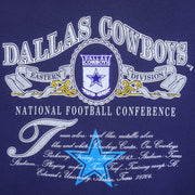 NFL (Nutmeg) - Dallas Cowboys Crew Neck Sweatshirt 1990s Large Vintage Retro Football