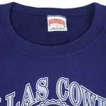 NFL (Nutmeg) - Dallas Cowboys Crew Neck Sweatshirt 1990s Large Vintage Retro Football