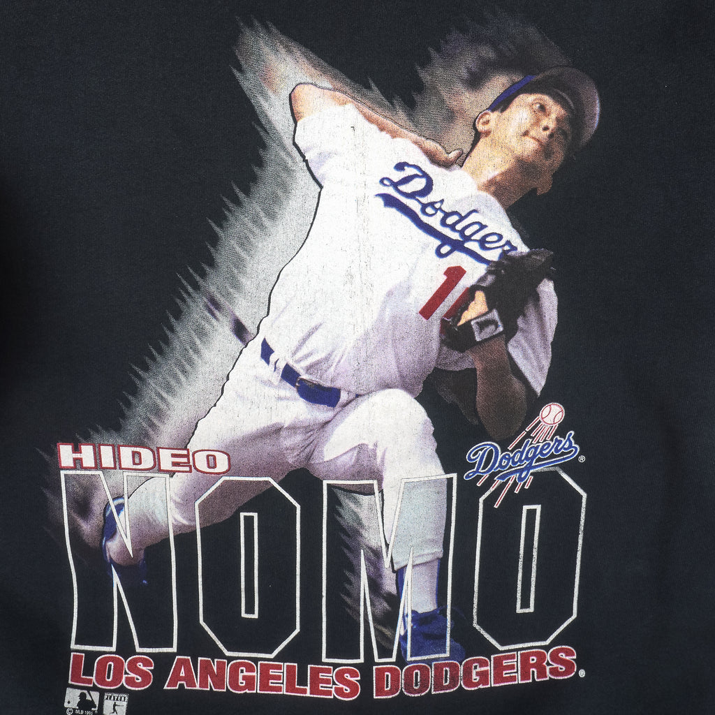 MLB (Salem) - Los Angeles Dodgers, Hideo Nomo Crew Neck Sweatshirt 1995 X-Large Vintage Retro Baseball