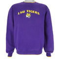 NCAA (Red Oak) - LSU Tigers Embroidered Crew Neck Sweatshirt 1990s Medium Vintage Retro Football College
