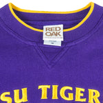 NCAA (Red Oak) - LSU Tigers Embroidered Crew Neck Sweatshirt 1990s Medium Vintage Retro Football College