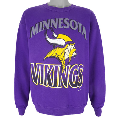 NFL (Jostens) - Minnesota Vikings Crew Neck Sweatshirt 1993 Large