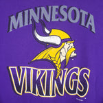 NFL (Jostens) - Purple Minnesota Vikings Crew Neck Sweatshirt 1993 Large Vintage Retro Football