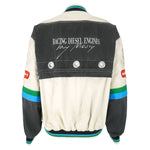 NASCAR (Ray Best) - Black & White Racing Diesel Engine Jacket 1990s Large Vintage Retro