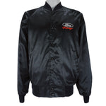 Nascar (Bridgeport) - Ford Racing Spell-Out Satin Jacket 1990s Large Vintage Retro