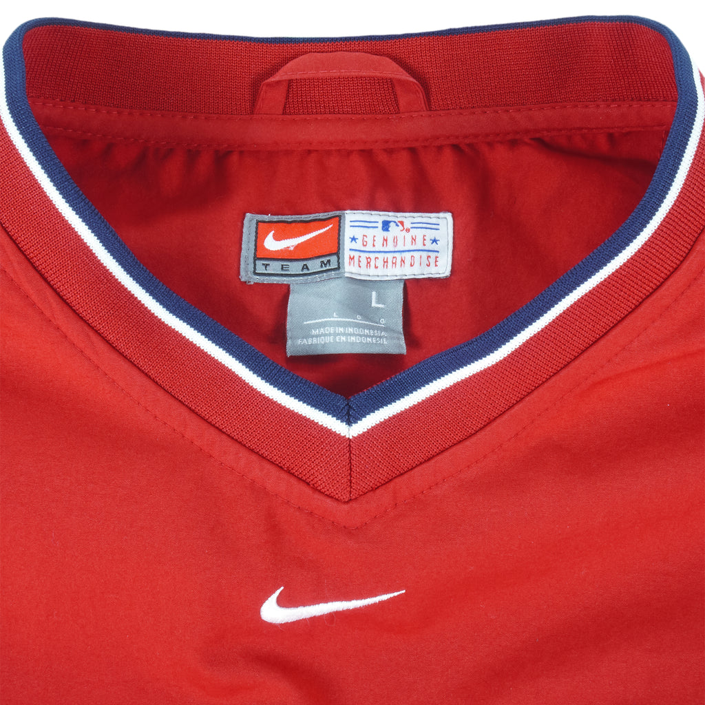 Nike - St. Louis Cardinals Embroidered Pullover Windbreaker 1990s Large Vintage Retro Baseball