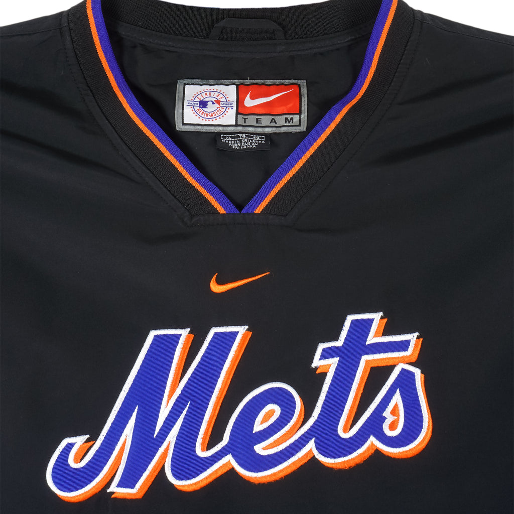 Nike - New York Mets Big Spell-Out Windbreaker 1990s X-Large Vintage Retro Baseball