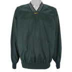 Nike - Green Embroidered V-Neck Windbreaker 1990s Large Vintage Retro